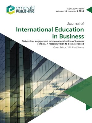 cover image of Journal of International Education in Business, Volume 11, Number 1